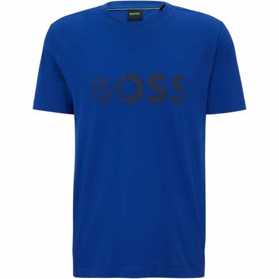 Hugo Boss Тениска Boss Long Sleeve T Shirt Ярко синьо 438 Mens Big and Tall