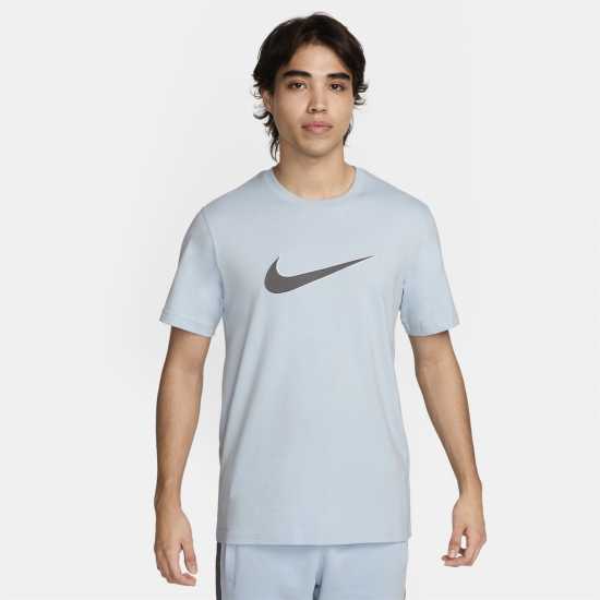 Nike Мъжка Тениска Къс Ръкав Sportswear Short Sleeve Top Mens Blue/Iron Grey Мъжки ризи