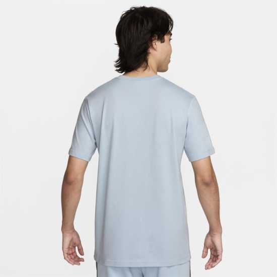 Nike Мъжка Тениска Къс Ръкав Sportswear Short Sleeve Top Mens Blue/Iron Grey Мъжки ризи