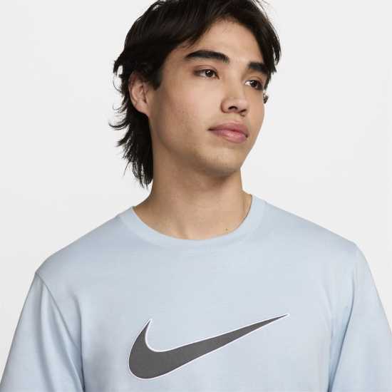 Nike Мъжка Тениска Къс Ръкав Sportswear Short Sleeve Top Mens Blue/Iron Grey Мъжки ризи