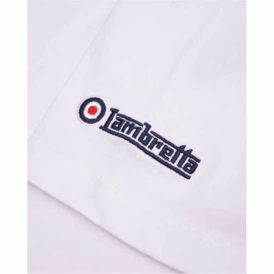 Lambretta Tee Бяло Мъжко облекло за едри хора