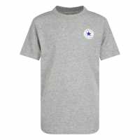 Converse Тениска Момчета Printed Tee Junior Boys Grey Heather Детски тениски и фланелки