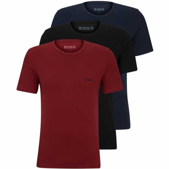 Hugo Boss Boss 3-Pack Classic T-Shirts Нви / Червено / Черно 977 Holiday Essentials