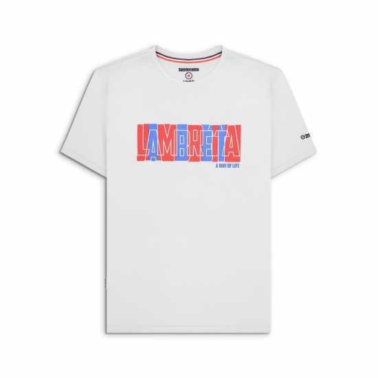 Lambretta Text Tee  Мъжко облекло за едри хора