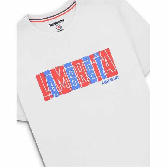 Lambretta Text Tee  Мъжко облекло за едри хора