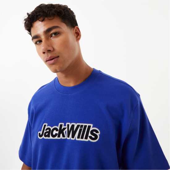 Jack Wills Outline Logo T-Shirt  Мъжки ризи