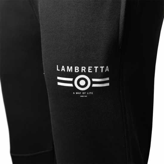 Lambretta Fit Jog Pant Черно Мъжки меки спортни долнища