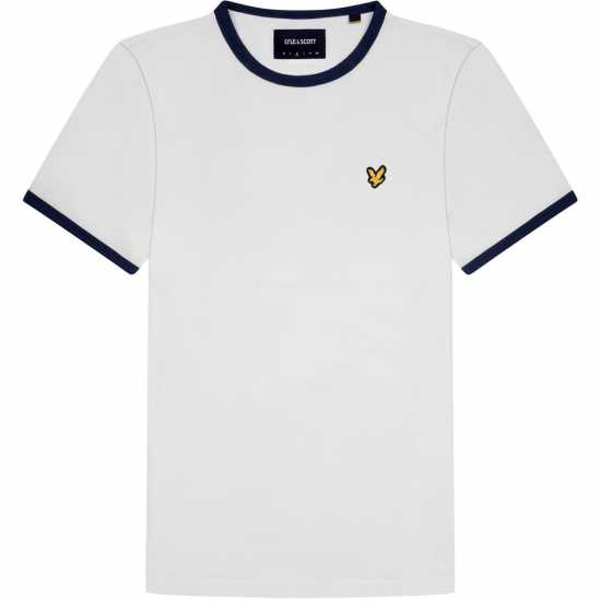 Lyle And Scott T-Shirt Бяло/Морско синьо Z660 Tshirts under 20