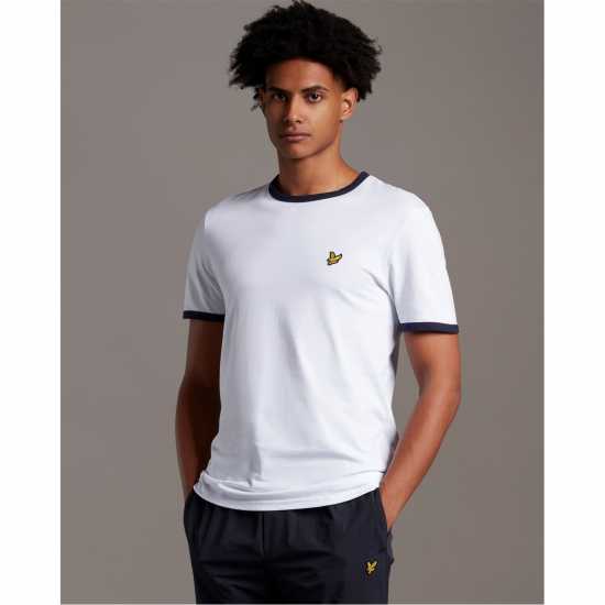 Lyle And Scott T-Shirt Бяло/Морско синьо Z660 Tshirts under 20