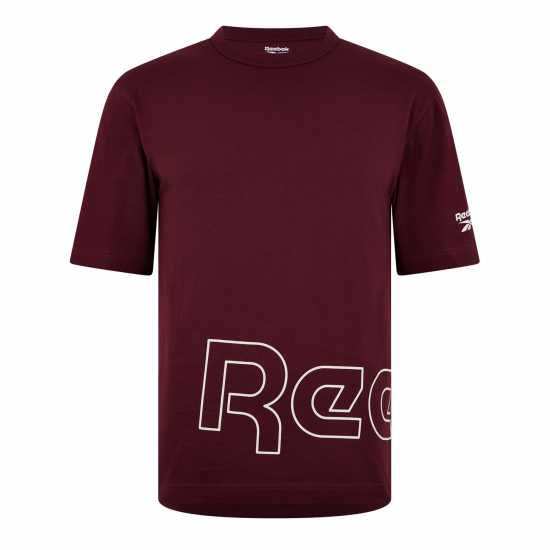 Reebok Grphc Ss T Sn99 Класически бордов Мъжко облекло за едри хора