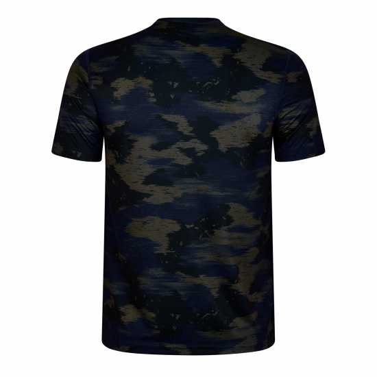 Reebok Мъжка Риза Training Camo T-Shirt Mens Вектор Нави Мъжко облекло за едри хора