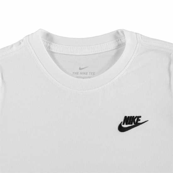 Nike Sportswear Big Kids' T-Shirt Бяло/Черно 