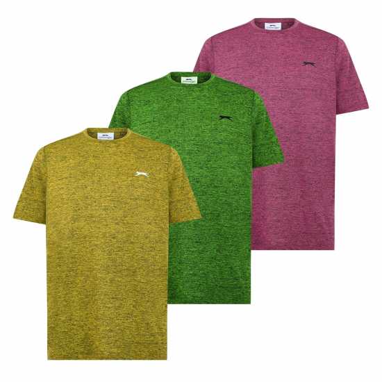 Slazenger Poly Tee 3Pk Sn44 Смесете 2 Мъжки ризи