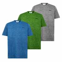 Slazenger Poly Tee 3Pk Sn44 Смесете 3 Мъжки ризи