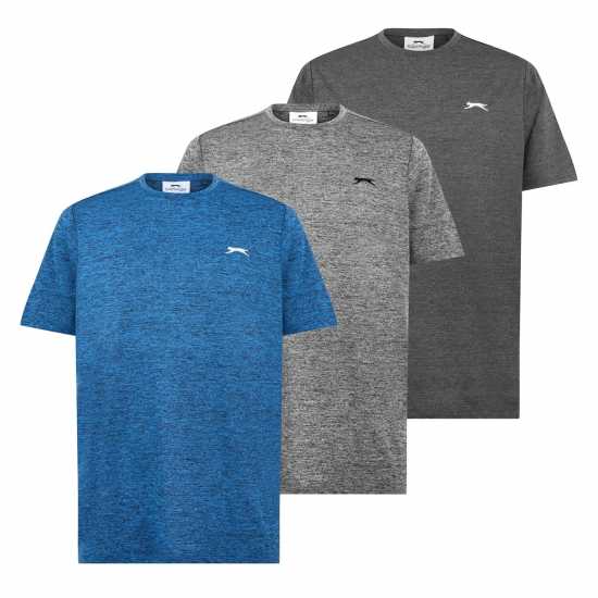 Slazenger Poly Tee 3Pk Sn44 Смес 1 Мъжки ризи