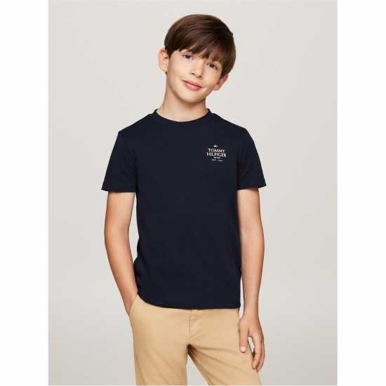 Tommy Hilfiger Short-Sleeved T-Shirt Пустинно небе DW5 