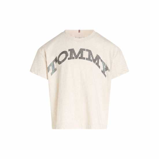 Tommy Hilfiger Tommy Dot Foil Tee Ss Овесен АДЗ 