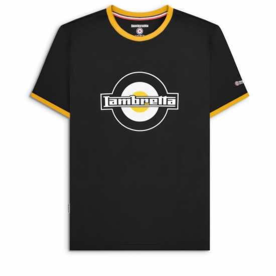 Lambretta Ringer Tee Черно/Злато 