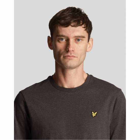 Lyle And Scott Тениска Logo T Shirt Угълено черно ML 398 