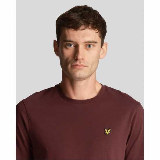 Lyle And Scott Тениска Logo T Shirt Бордово Z562 Tshirts under 20