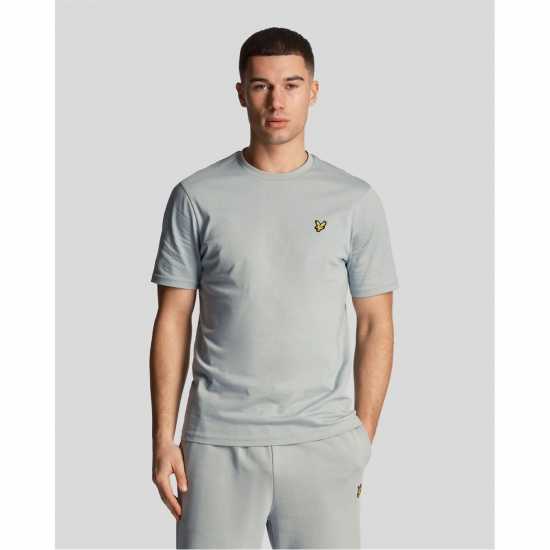 Lyle And Scott Тениска Logo T Shirt Сиво син A19 Tshirts under 20