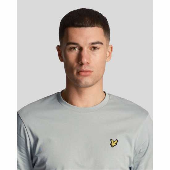 Lyle And Scott Тениска Logo T Shirt Сиво син A19 Tshirts under 20