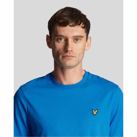 Lyle And Scott Тениска Logo T Shirt Светло синьо W489 