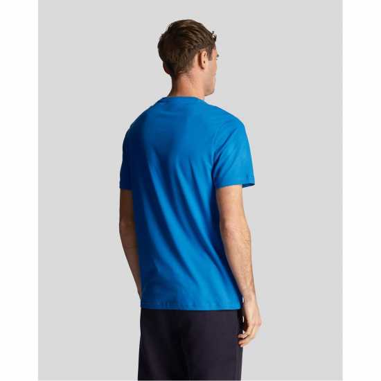 Lyle And Scott Тениска Logo T Shirt Светло синьо W489 