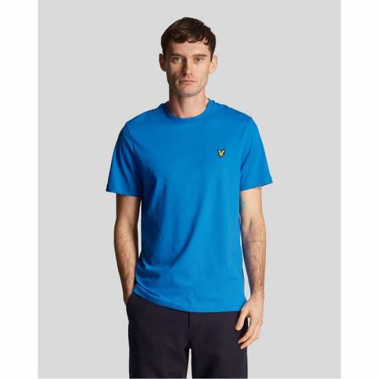 Lyle And Scott Тениска Logo T Shirt Светло синьо W489 