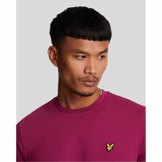 Lyle And Scott Тениска Logo T Shirt Богат бургундски X237 