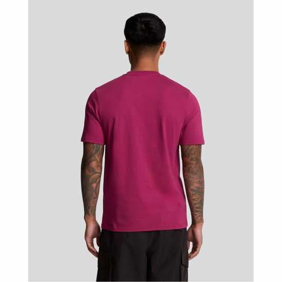 Lyle And Scott Тениска Logo T Shirt Богат бургундски X237 