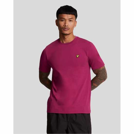 Lyle And Scott Тениска Logo T Shirt Богат бургундски X237 