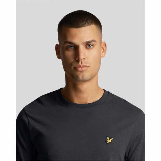 Lyle And Scott Тениска Logo T Shirt Гънметал W635 Tshirts under 20