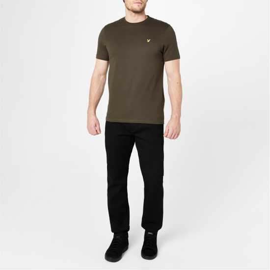 Lyle And Scott Тениска Logo T Shirt Олива W485 Tshirts under 20