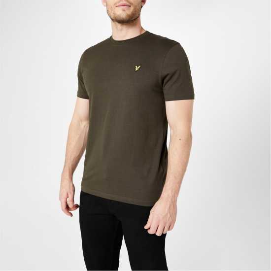 Lyle And Scott Тениска Logo T Shirt Олива W485 Tshirts under 20