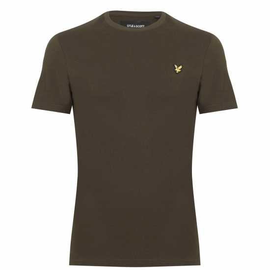 Lyle And Scott Тениска Logo T Shirt Олива W485 Tshirts under 20