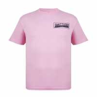 Hot Tuna Мъжка Тениска Обло Деколте Crew T Shirt Mens Pink Мъжко облекло за едри хора