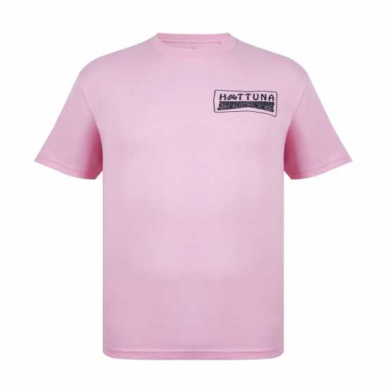 Hot Tuna Мъжка Тениска Обло Деколте Crew T Shirt Mens Pink Мъжко облекло за едри хора