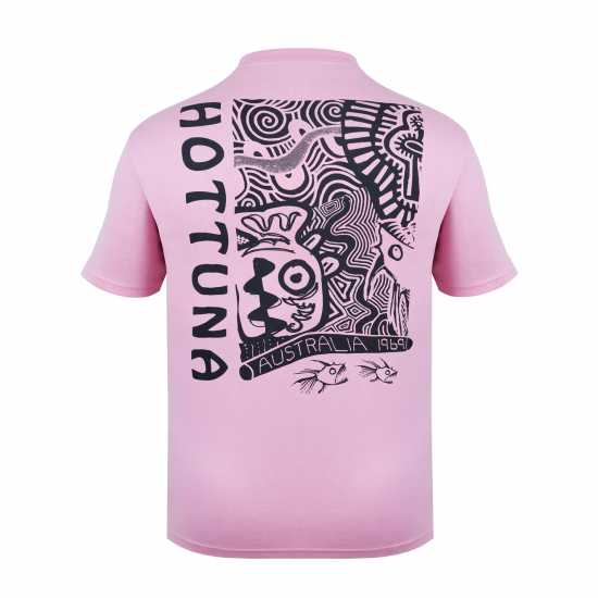 Hot Tuna Мъжка Тениска Обло Деколте Crew T Shirt Mens Pink Мъжко облекло за едри хора