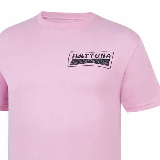 Hot Tuna Мъжка Тениска Обло Деколте Crew T Shirt Mens Pink Мъжко облекло за едри хора