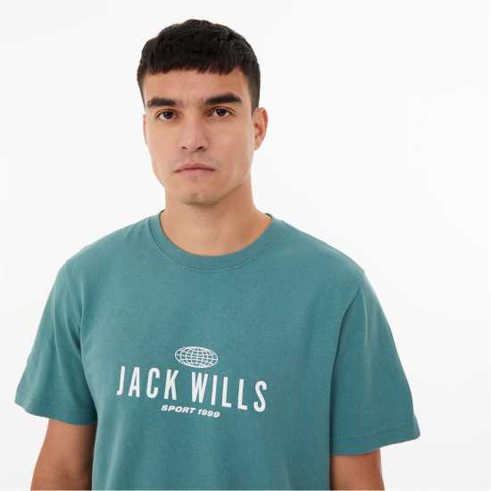 Jack Wills Round Logo T-Shirt  Мъжко облекло за едри хора