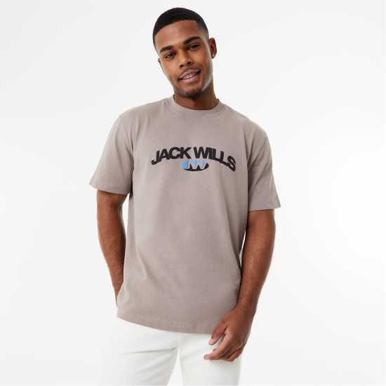 Jack Wills Arch Graphic Tee  Мъжко облекло за едри хора