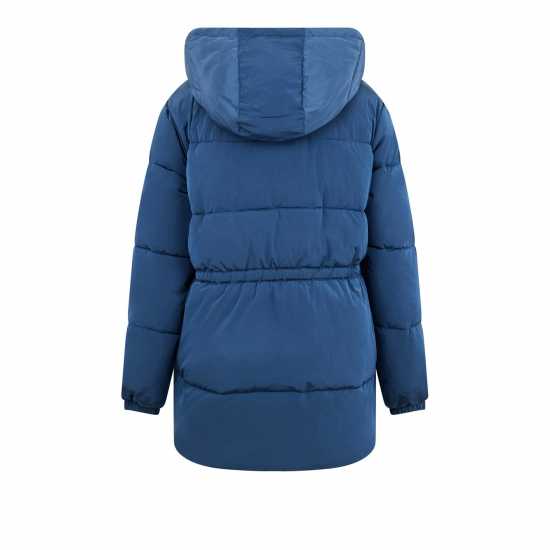 Jack Wills Belted Tie Puffer Ld44 Маслено синьо 