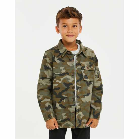 Threadbare Ls Camo Alsk Jn99  Детски якета и палта