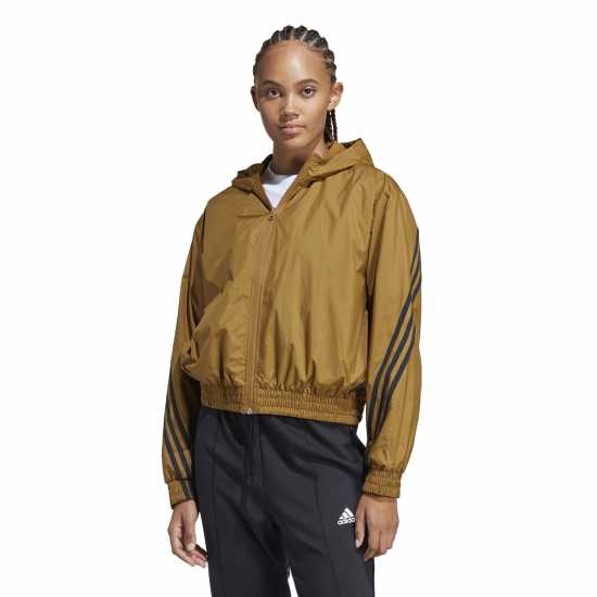 Adidas Дамско Яке Future Icons Woven Windbreaker Jacket Womens Бронзова страна Дамски грейки