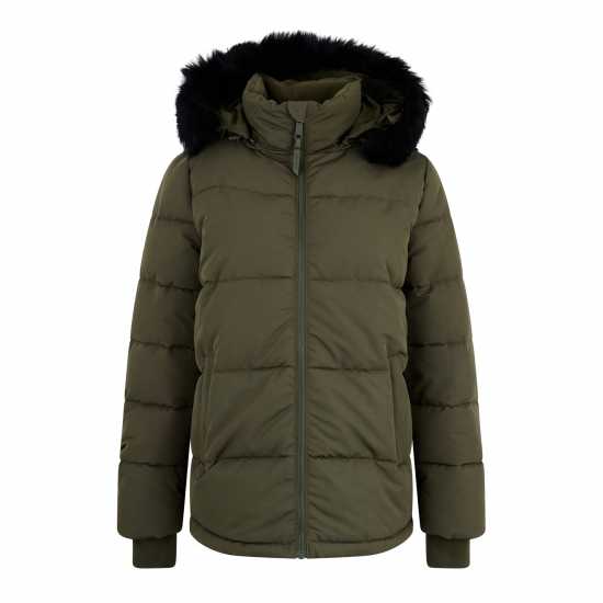 Ватирано Яке Jack Wills Padded Jacket Хаки Дамски грейки