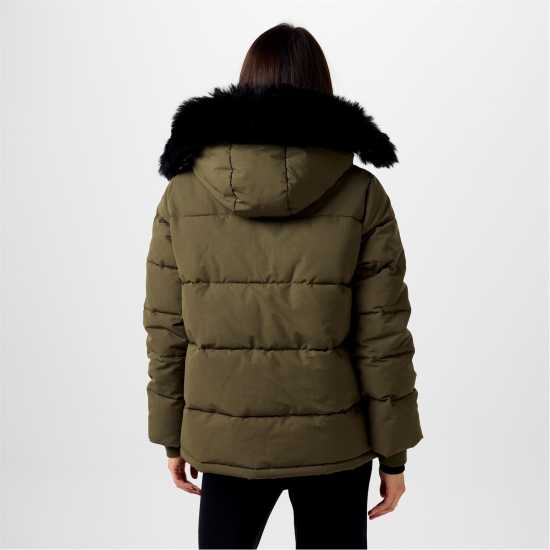 Ватирано Яке Jack Wills Padded Jacket Хаки Дамски грейки