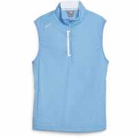 Puma Momentum Wind Vest Golf Mens Синьо/Бяло Голф облекло