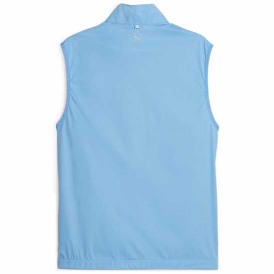 Puma Momentum Wind Vest Golf Mens Синьо/Бяло Голф облекло