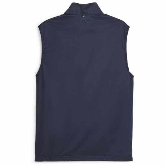 Puma Momentum Wind Vest Golf Mens Тъмносин/Дъб Голф облекло